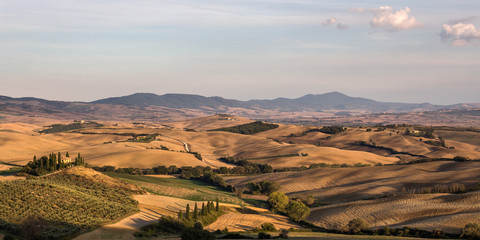typische Landschaft in der Toskana, Italien
