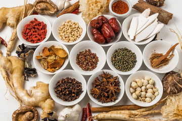 薬膳　漢方　健康食　Chinese medicine with medicinal herbs