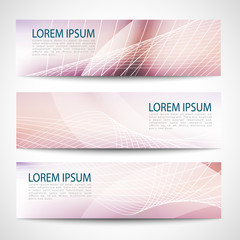 Naklejka premium Abstract header red wave white vector design