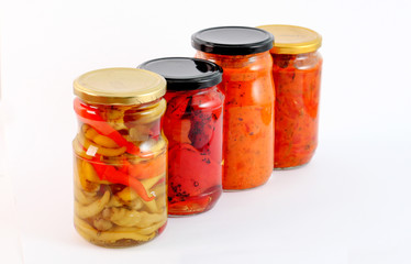  various preserved vegetables   for winter   homemade product