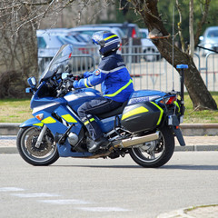 Motard de gendarmerie