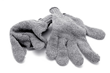 Textile glove isolated on white background