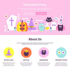 Halloween Party Website Design