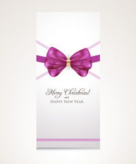 Elegant Christmas banner  with golden lights in background