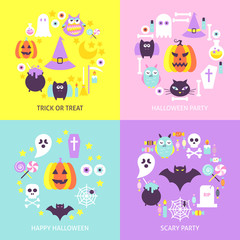 Halloween Trendy Concepts Set