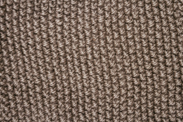Texture of gray fabric of woven wool