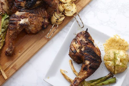 Whole Grilled Chicken Dinner - Powered by Adobe