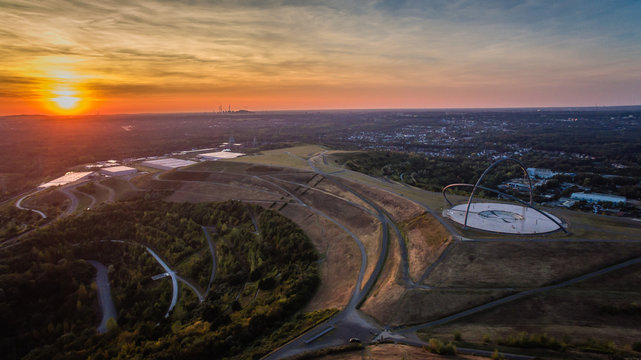 Halde Hoheward Sonnenuntergang