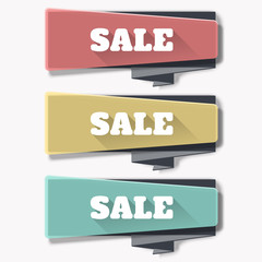 sale banner template design. web banners set.