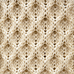 Knitted Aran wool background