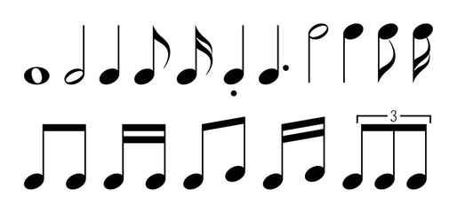 音楽記号：音符セット