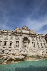 Fototapeta na wymiar Trevi Fountain in Rome, Italy.