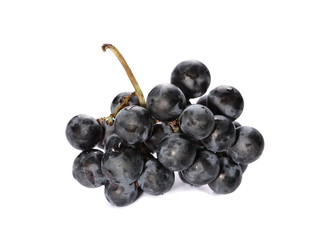 Dark grapes, isolated on white background