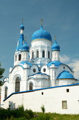 Fototapeta na wymiar Blue dome of the Church.