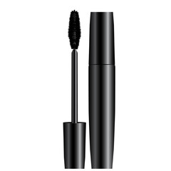 eyelashes mascara black vector illustration