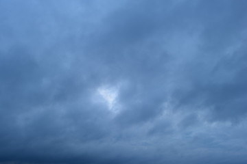 Abstract natural background of the cloudy overcast sky