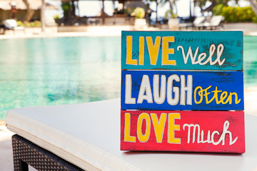 Inspirational Motivational Life Quote wooden board