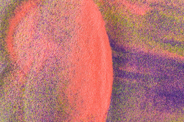 Colorful sand as the background, Multi colored sand