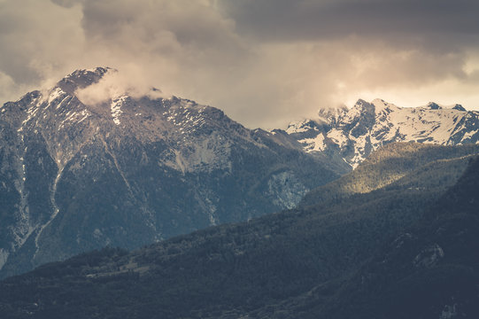 mountain scenery, mountains of Valle d'Aosta, Italian Alps