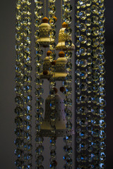 Lamp crystal in light background