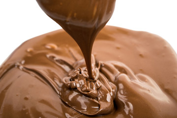 Chocolate flow isolated