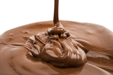 Chocolate flow isolated