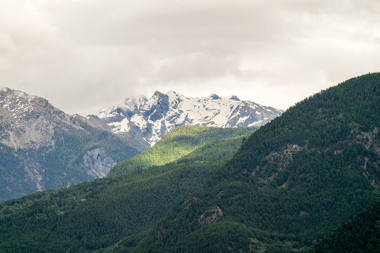 mountain scenery, mountains of Valle d'Aosta, Italian Alps