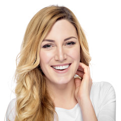 Fototapeta premium Attractive blonde smiling woman.