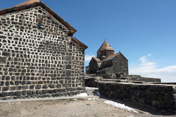 Fototapeta na wymiar Ancient monastery Sevanavank in Armenia