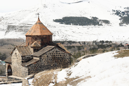 Ancient monastery Sevanavank in Armenia