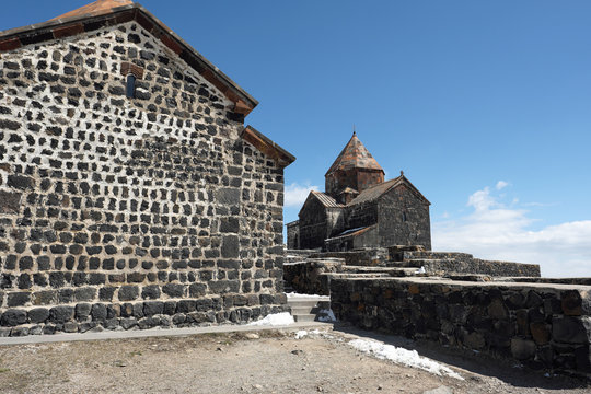 Ancient monastery Sevanavank in Armenia