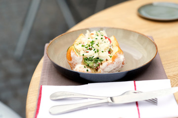 Lobster roll sandwich