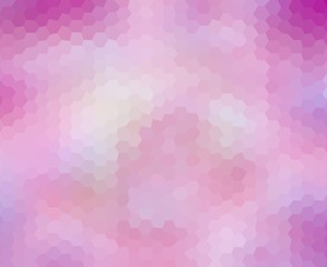 Color purple vector background made up of colorful hexagon alternately in a row side by side and beneath. Abstract backdrop of geometric elements. Mosaic pattern segment