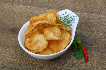 Natural potato chips