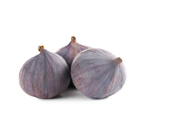 Fresh figs isolated on a white background