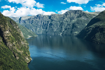 Naklejka na ściany i meble Geiranger fjord in Norway