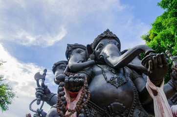 Bronze Statue Ganesha Hindu God of Elephant