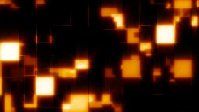 A 20 second loop of orange glowing mosaic tiles with a zoom move. HD 1080.