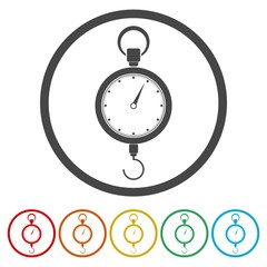  Scale icon in a circle