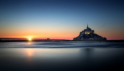 Fototapeta premium Mont saint Michel in Normandy, France