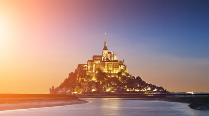 Obraz premium Mont saint Michel in Normandy, France