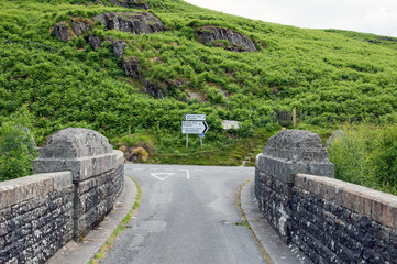 Travel into the mountains of the Elan valley