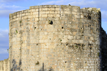 The remparts. The medieval town of Provins. 13th and 24th century.