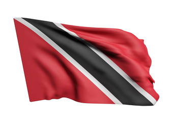 Republic of Trinidad and Tobago flag waving