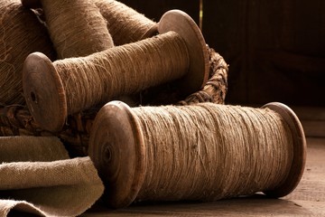 old bobbin with thread 2
