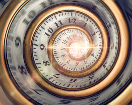 3d Zeitspirale, die Zeit l&auml;uft davon