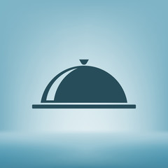 Fototapeta premium Food cover icon