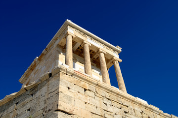 Temple of Athena Nike in Acropolis of Athens, Greece