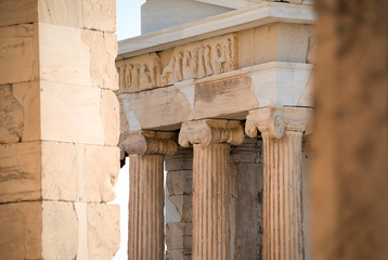 Temple of Athena Nike in Acropolis of Athens, Greece