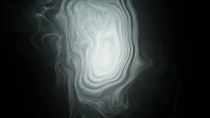 A 15 second loop of an eerie abstract matter floating over black background.